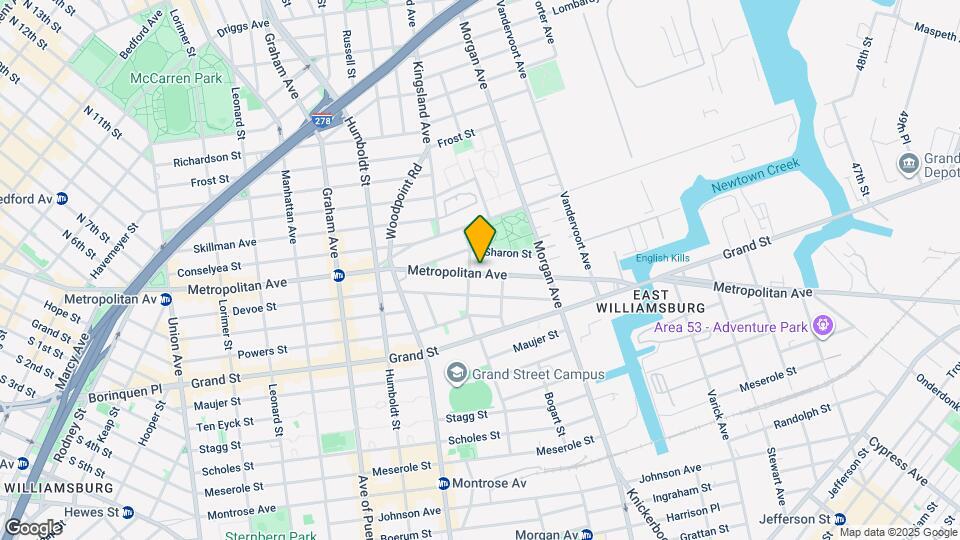 921 Metropolitan Ave Map and Location Details