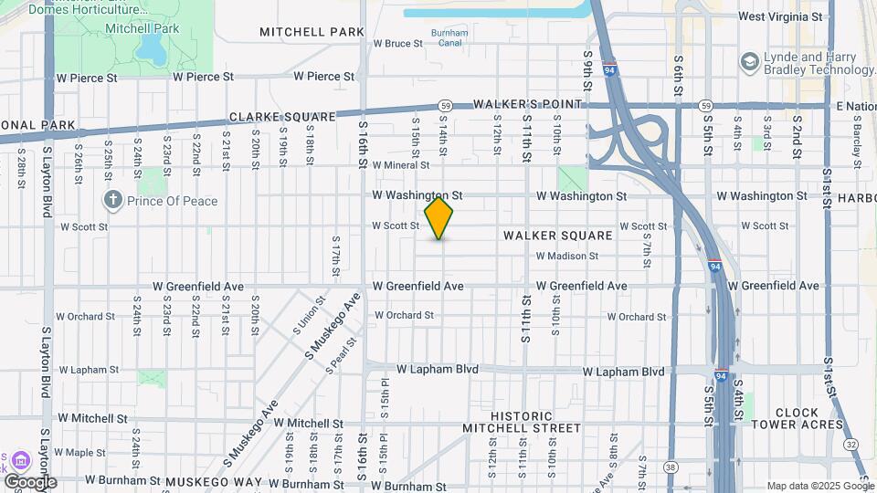 1404 W Madison St Map and Location Details