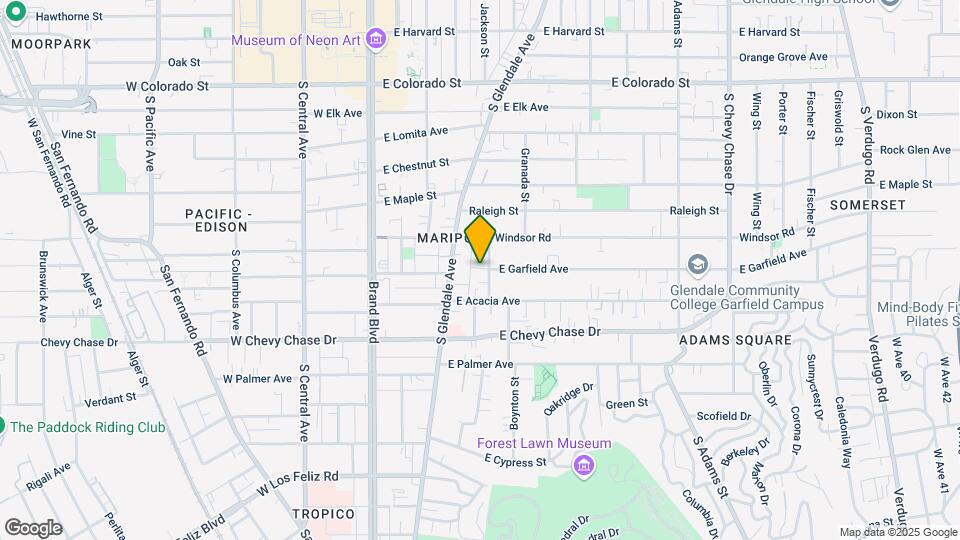 831 Mariposa St Map and Location Details