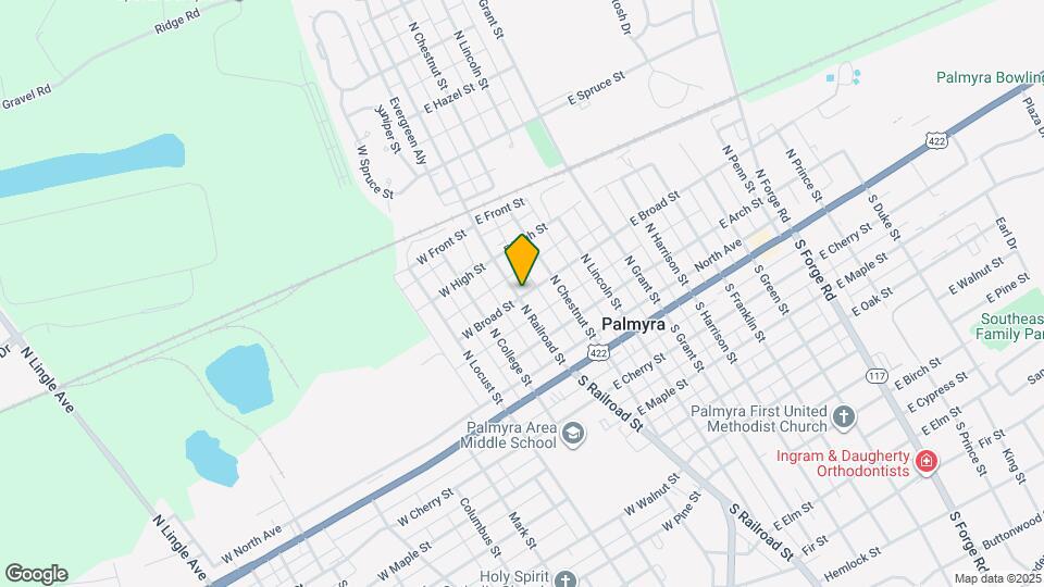 1 E Broad St Mapa y Detalles de la Ubicación