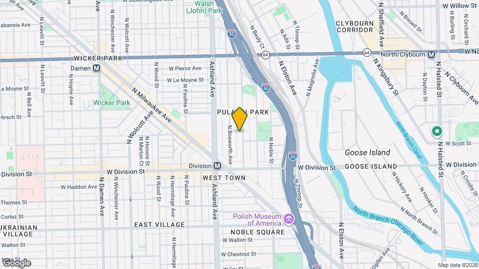 1312 N Greenview Ave, Unit J00P Map and Location Details