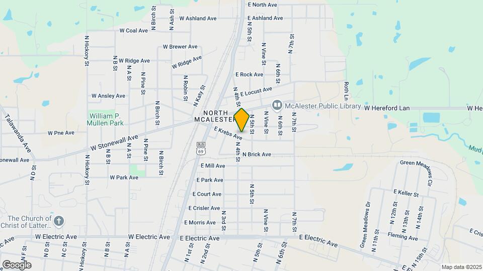 401 E Krebs Ave Map and Location Details