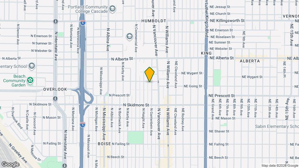 4633 N Gantenbein Ave Mapa y Detalles de la Ubicación