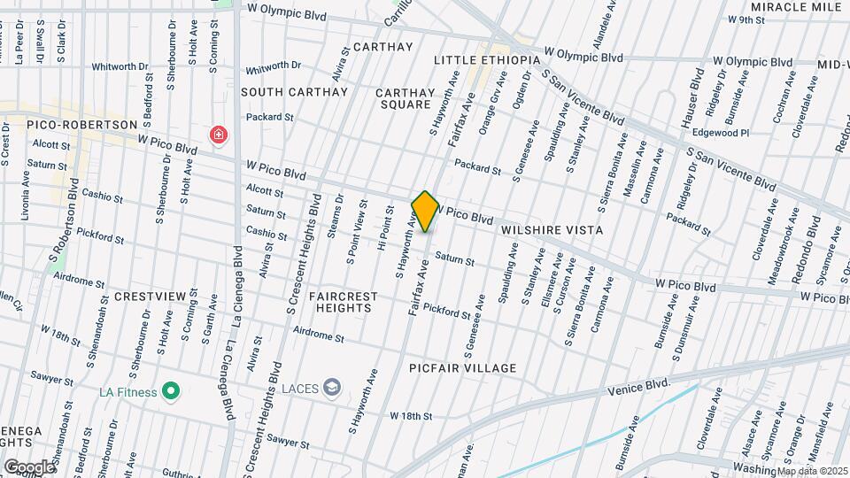 1445 S Fairfax Ave Map and Location Details