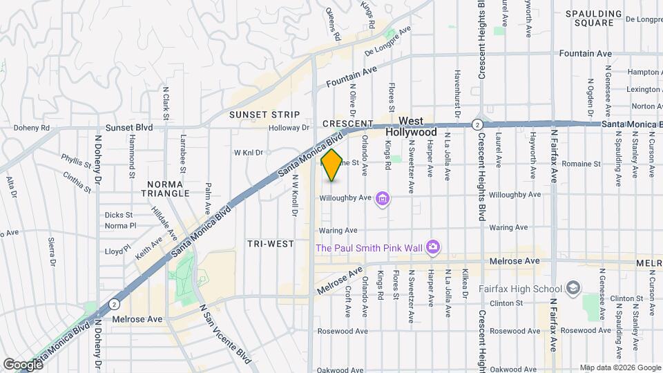 932 N Alfred St Map and Location Details