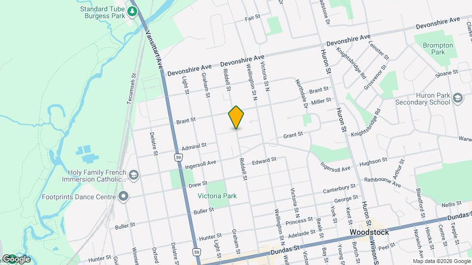 225 Riddell St Map and Location Details