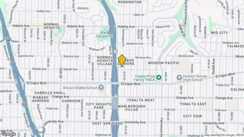 4072 Meade Ave Mapa y Detalles de la Ubicación