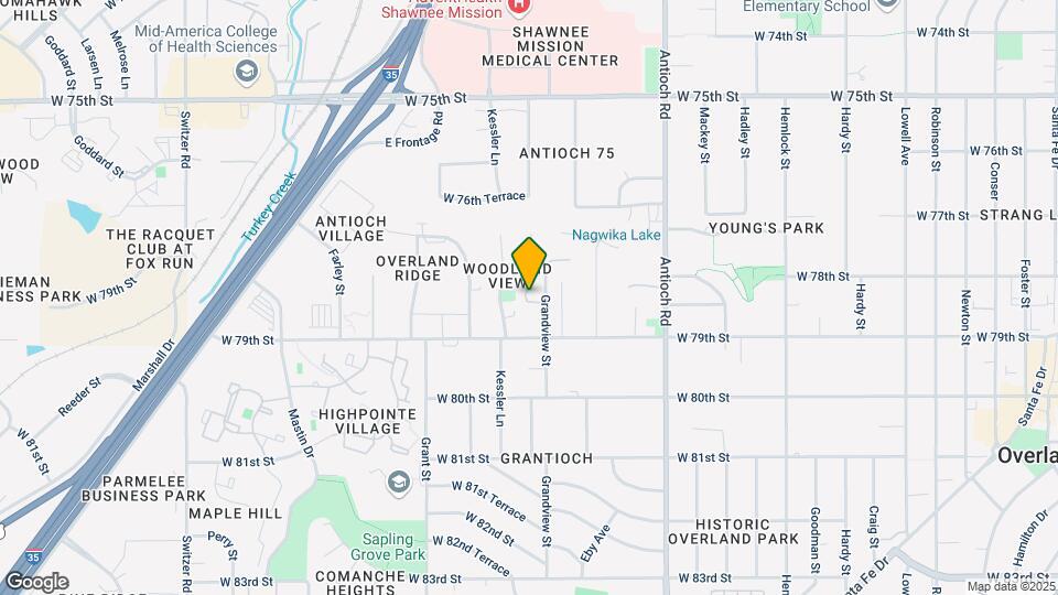 9152 W 78th Terrace Map and Location Details