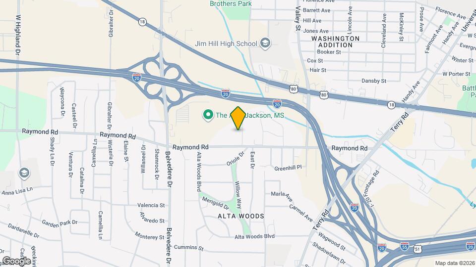 1753 McGee St Map and Location Details