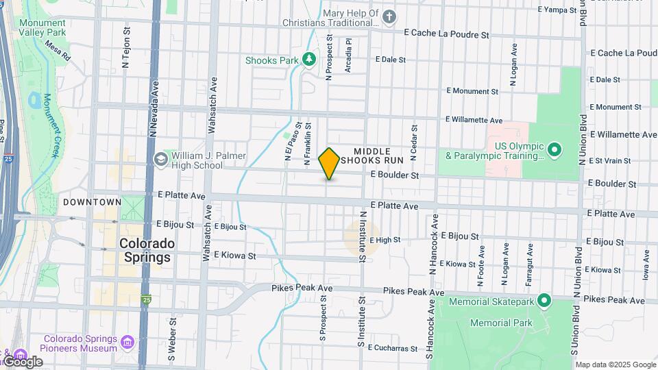 319 N Prospect St Mapa y Detalles de la Ubicación