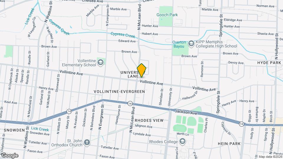 1870 Vollintine Ave Map and Location Details