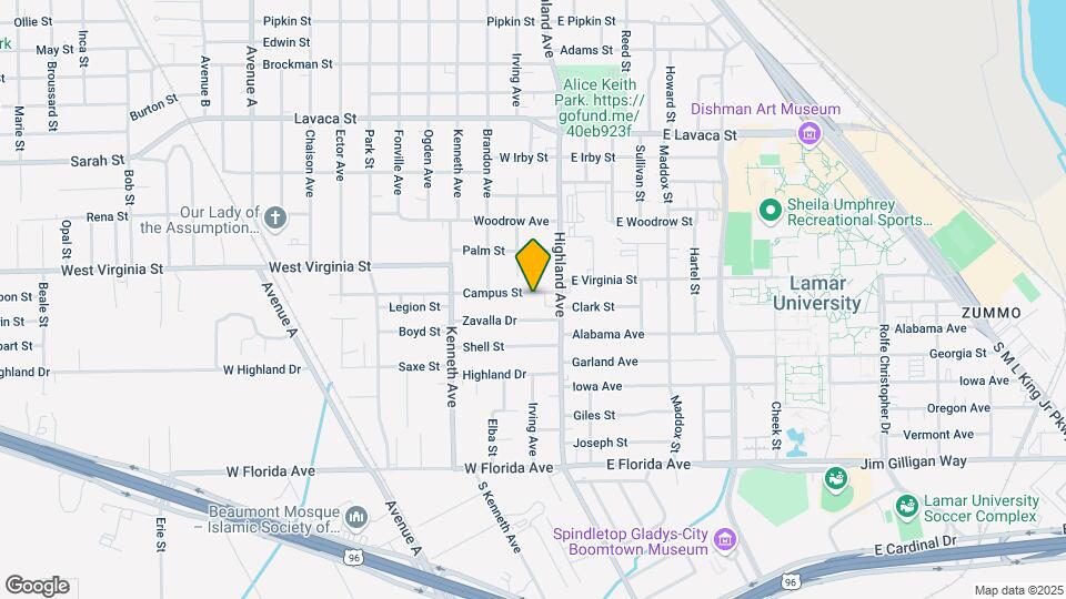 575 Campus St Map and Location Details