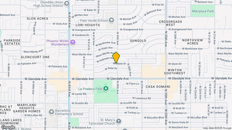 3901 W Glenn Dr Map and Location Details