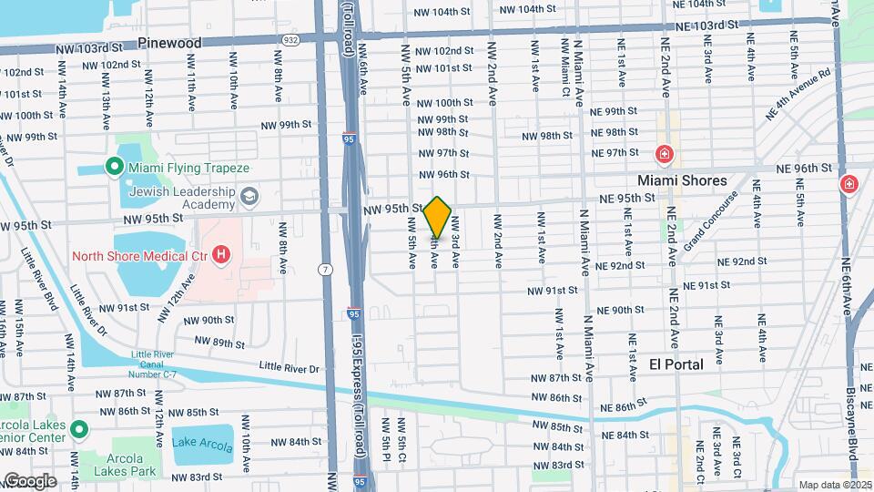 9301 NW 4th Ave Map and Location Details
