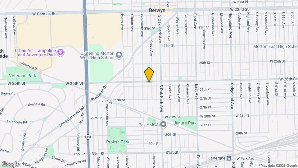 6830 26th St Map and Location Details