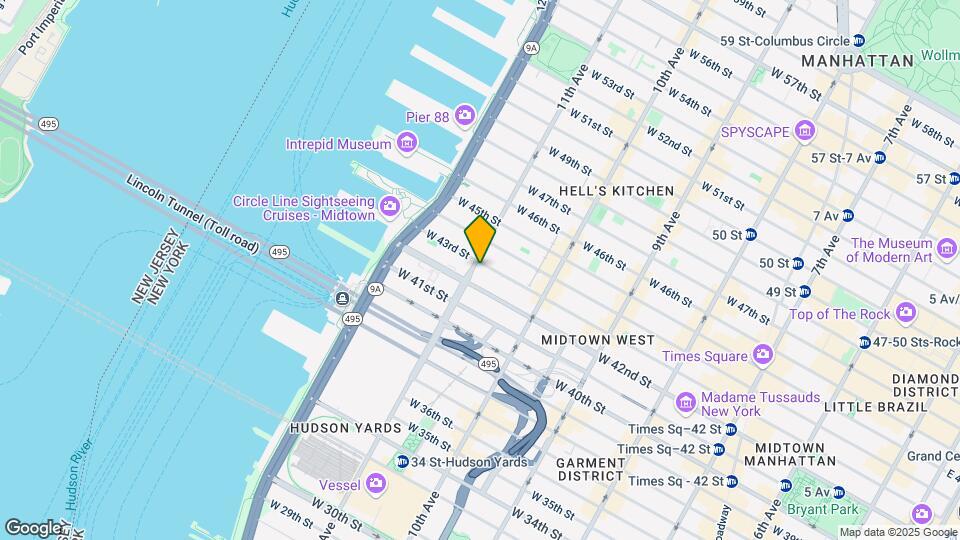 560 West 43rd St Map and Location Details