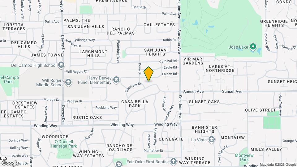 7213 Sunset Ave Map and Location Details
