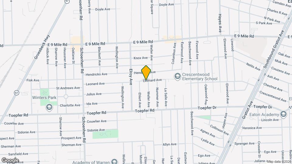 14320 Leonard Ave Map and Location Details