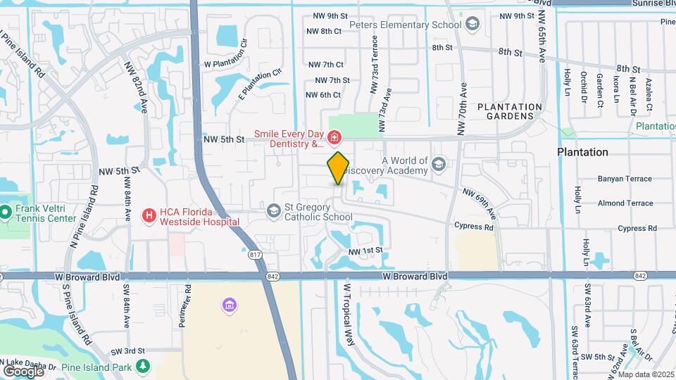 288 NW 74th Way Map and Location Details