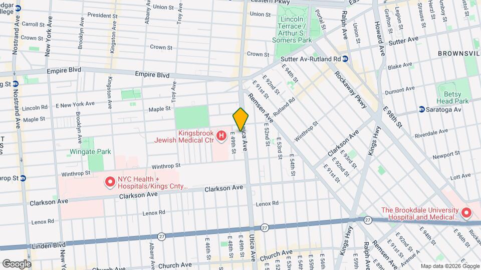 Utica Crescent Mapa y Detalles de la Ubicación