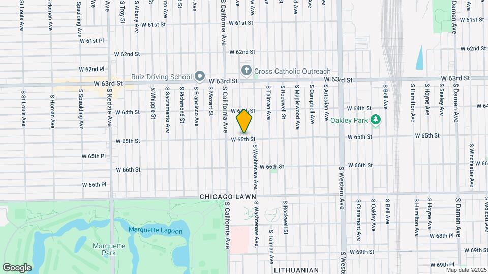 6455 S Fairfield Ave Map and Location Details