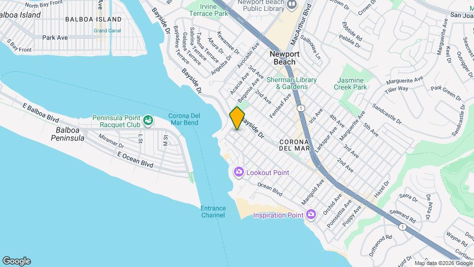 2521 Seaview Ave Map and Location Details