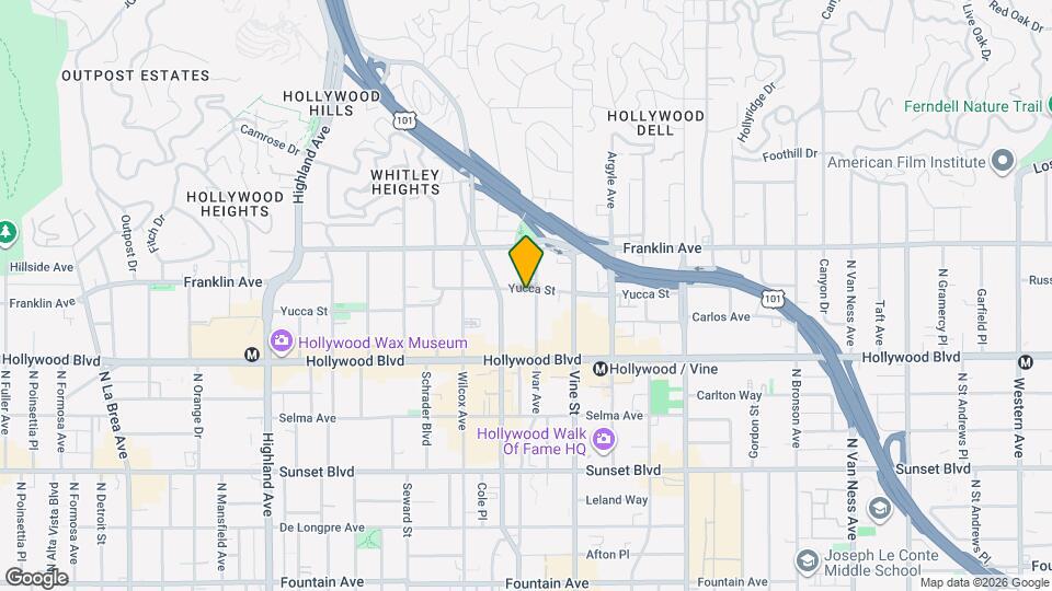 6358 Yucca St Map and Location Details