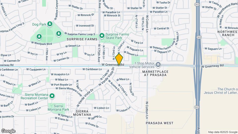17320 W Caribbean Ln Map and Location Details