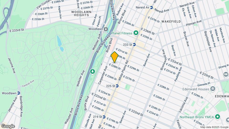 655 E 228th St Mapa y Detalles de la Ubicación