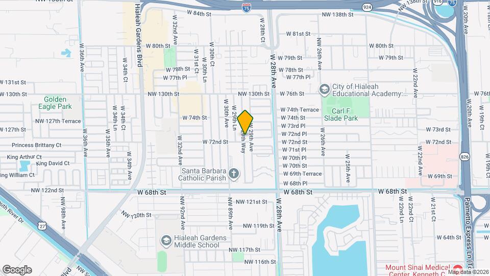 7231 W 29th Way Map and Location Details