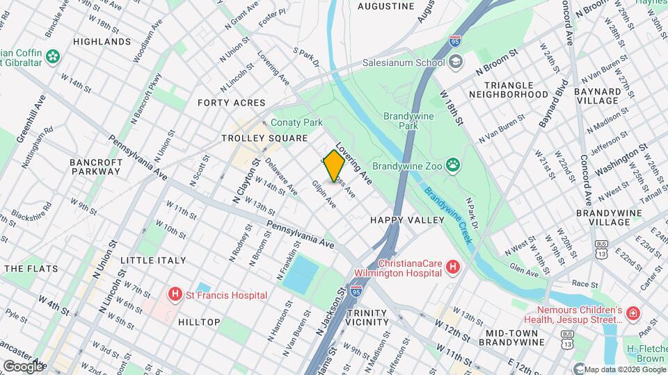 1509 N Franklin St Map and Location Details