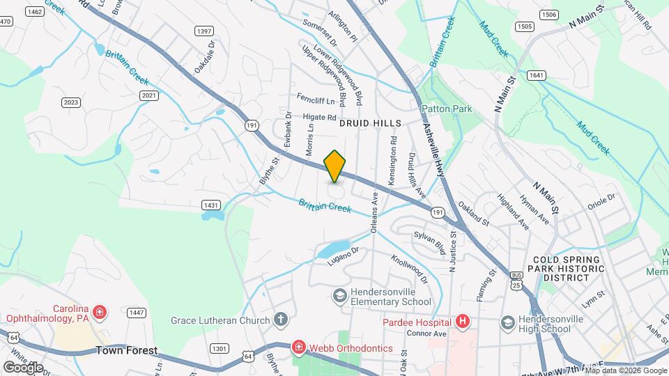 1761 Haywood Manor Rd Map and Location Details