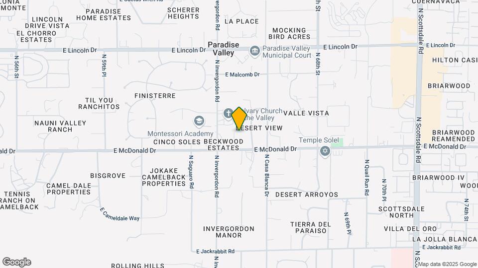 6021 N 64th Pl Mapa y Detalles de la Ubicación