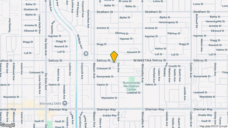 20326 Saticoy St Map and Location Details
