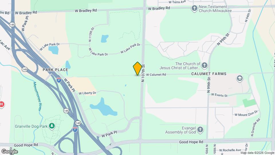 10719 W Calumet Rd Map and Location Details