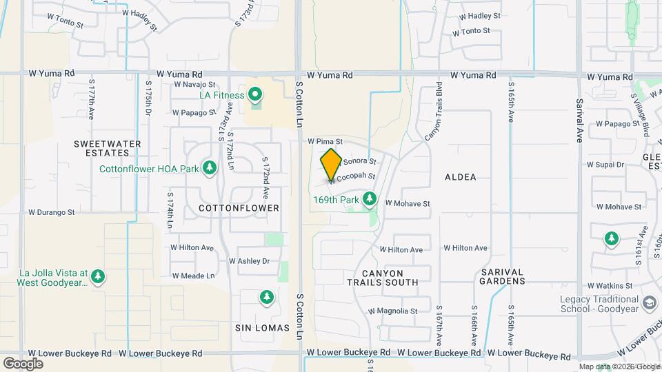 17021 W Cocopah St Map and Location Details