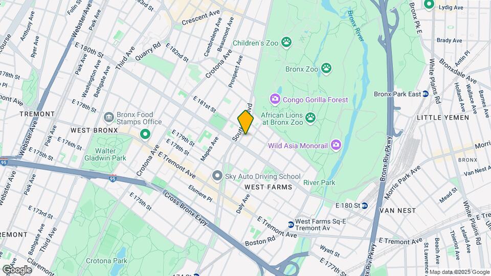 2116 Crotona Pkwy Map and Location Details