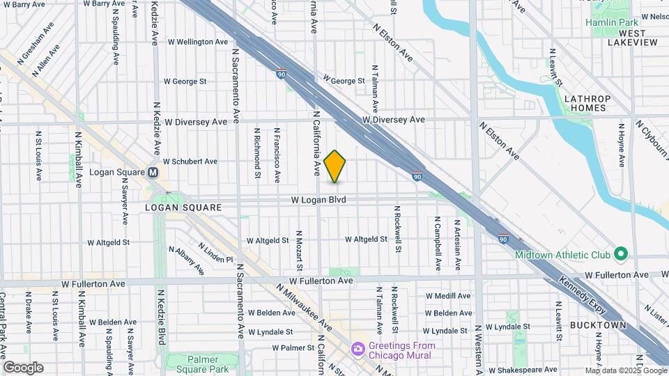 2734 W Logan Blvd, Unit 1 Mapa y Detalles de la Ubicación