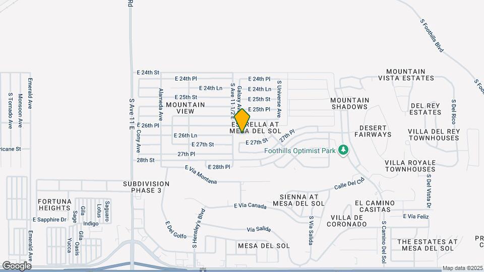 11527 E 26th Ln Map and Location Details