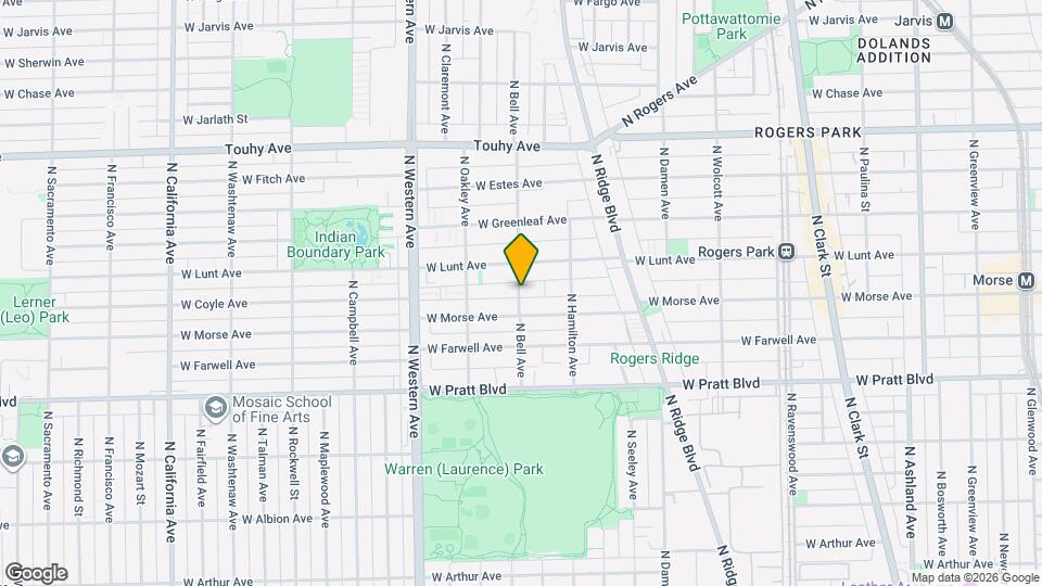 6967 N Bell Ave Map and Location Details