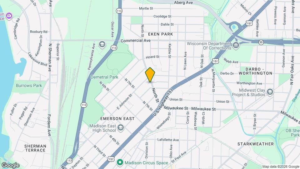 206 North St Mapa y Detalles de la Ubicación