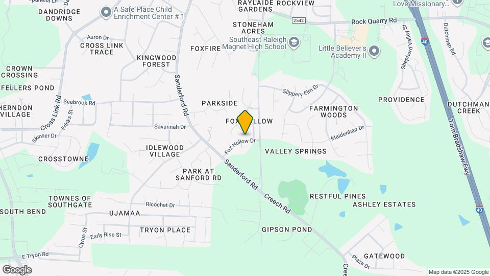 1805 Fox Hollow Dr Map and Location Details