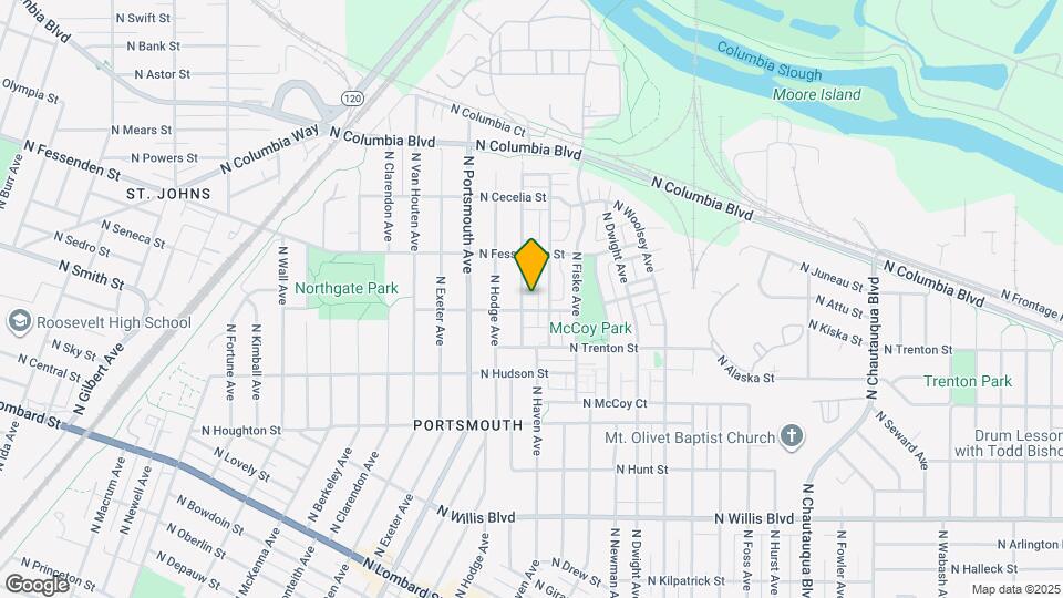 5025 N Newark St Map and Location Details