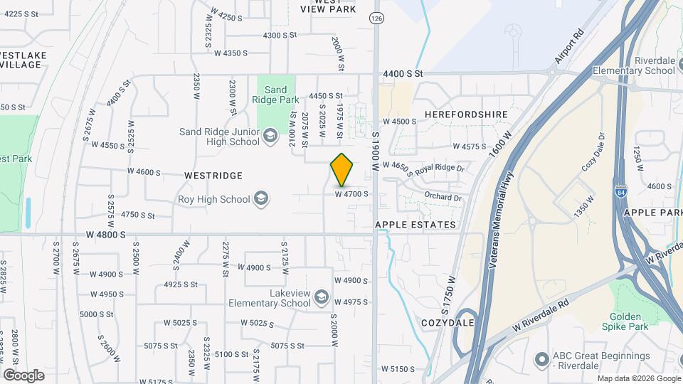 2002 W 4700 S Map and Location Details