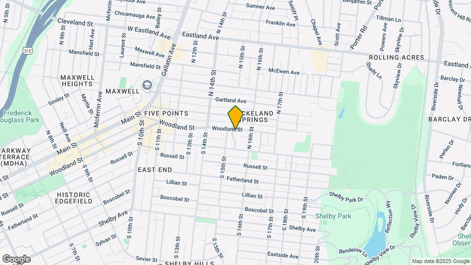 1508 Woodland St Map and Location Details