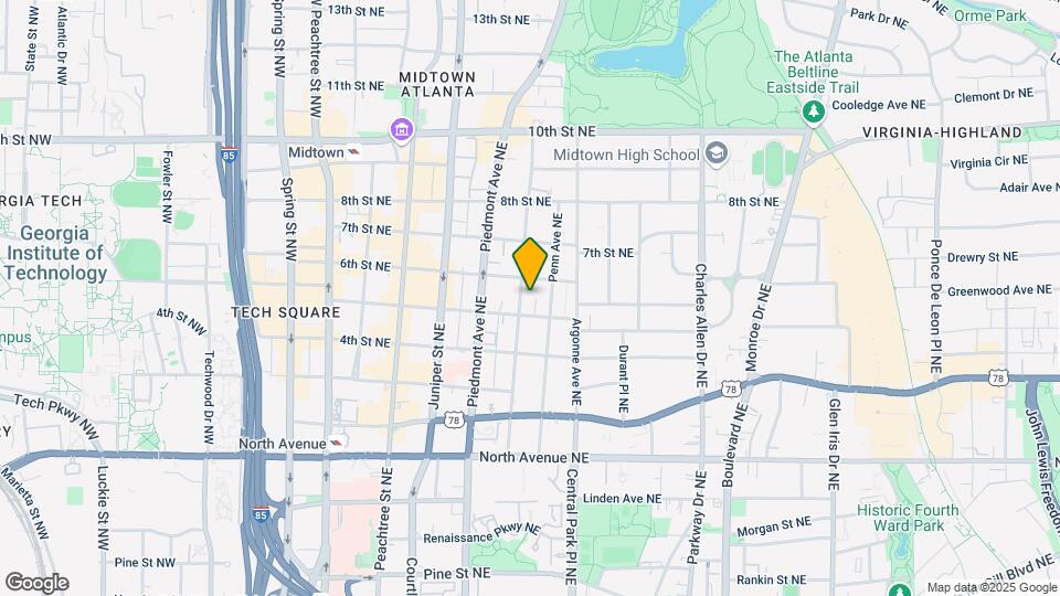 795 Myrtle St Map and Location Details