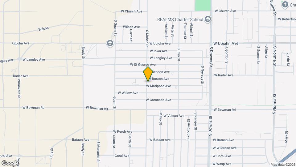 1240 W Mariposa Ave Map and Location Details