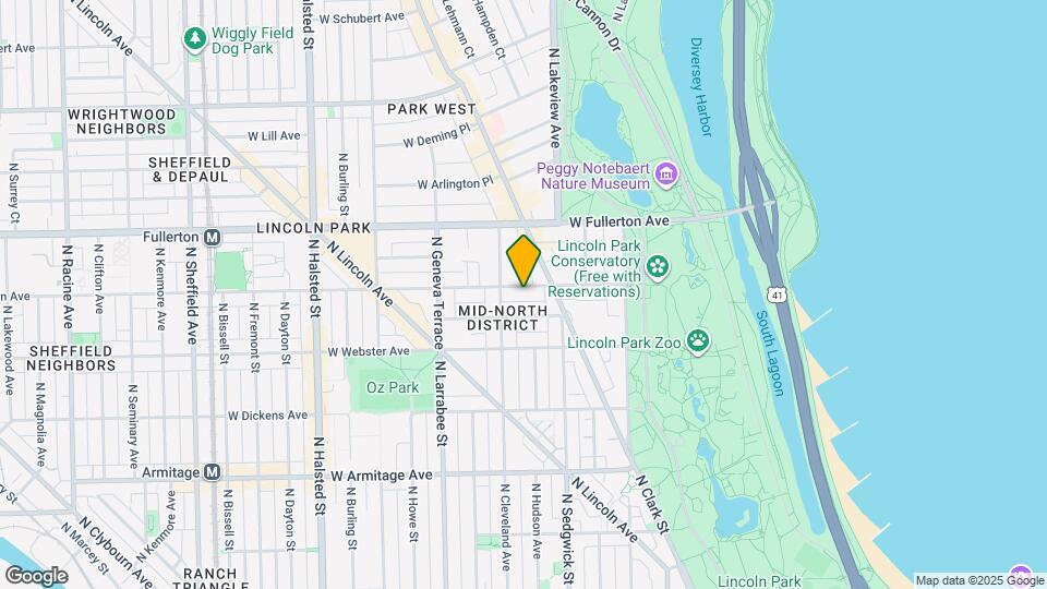 439 W Belden Map and Location Details