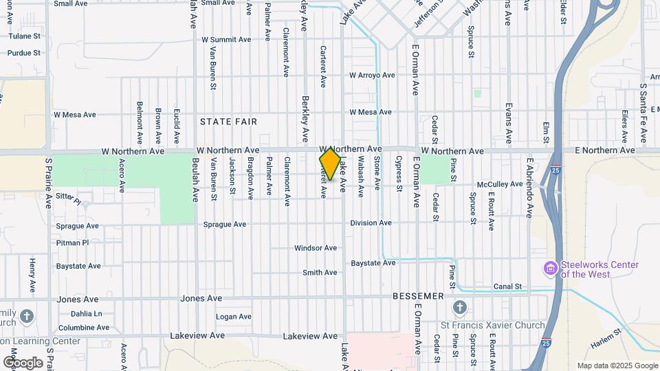 1420 Carteret Ave Mapa y Detalles de la Ubicación