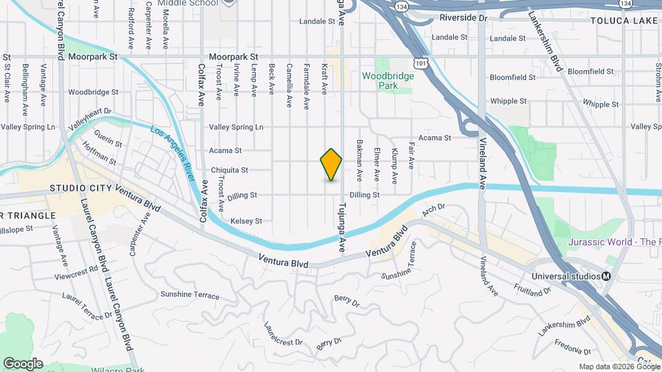 4140 Kraft Ave Map and Location Details